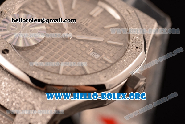 Audemars Piguet Royal Oak Lady Miyota Quartz Steel Case with Grey Dial and Steel Bracelet (EF) - Click Image to Close